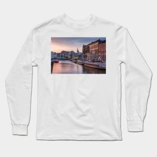 Amsterdam Evening Skyline Long Sleeve T-Shirt